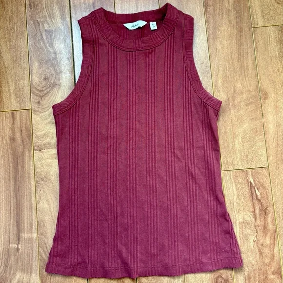 Reitmans Burgundy Browny Ribbed Tank Top - Picture 1 of 1